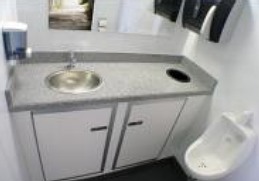 Inside a Luxury Restroom Trailer