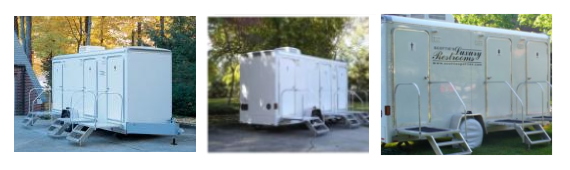 Luxury restroom trailer